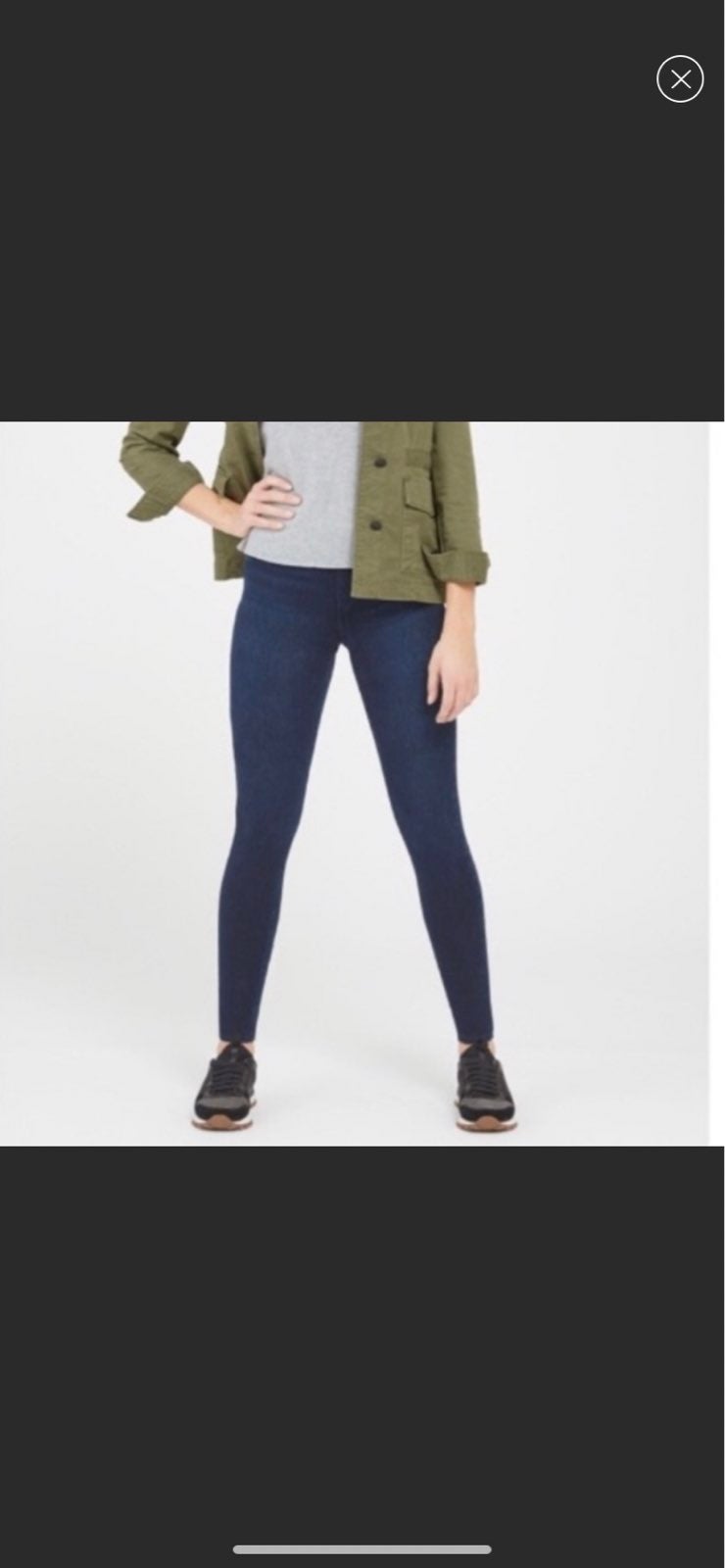 Spanx Indigo Rinse Denim Leggings Size S