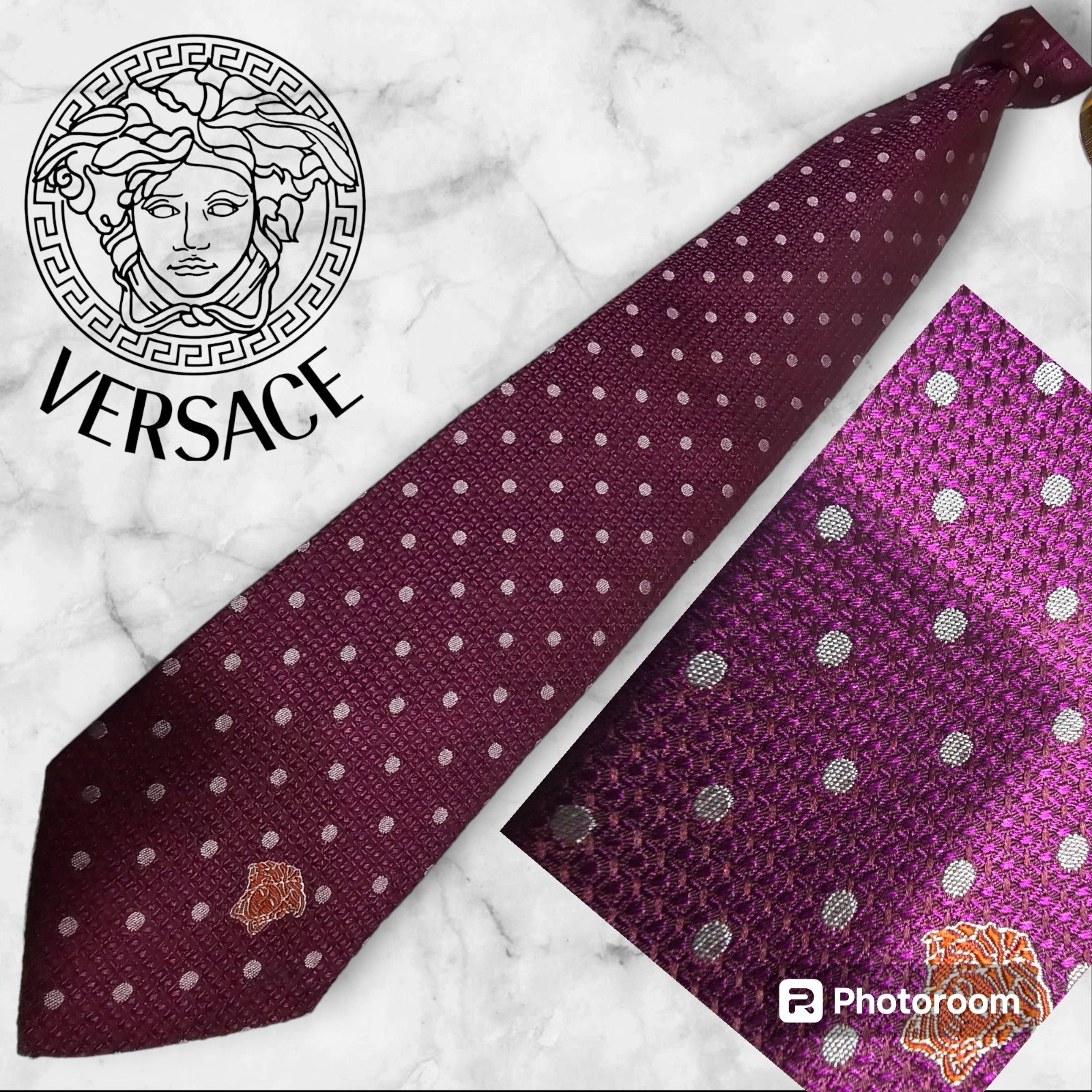VERSACE NEW ARRIVAL MODERN PREMIUM ITALIAN SILK NECKTIE, NWT 139