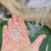 100 Austrian Crystals Cube Beads AB CLEAR BULK BUY DIY JEWELRY MAKING LOT