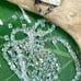 100 Austrian Crystals Cube Beads AB CLEAR BULK BUY DIY JEWELRY MAKING LOT