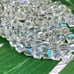 100 Austrian Crystals Cube Beads AB CLEAR BULK BUY DIY JEWELRY MAKING LOT