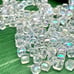 100 Austrian Crystals Cube Beads AB CLEAR BULK BUY DIY JEWELRY MAKING LOT
