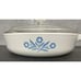 Corning Ware Blue Cornflower Range Topper Aluminum Bottom 8.5' Pan N-8 1/2-B Lid