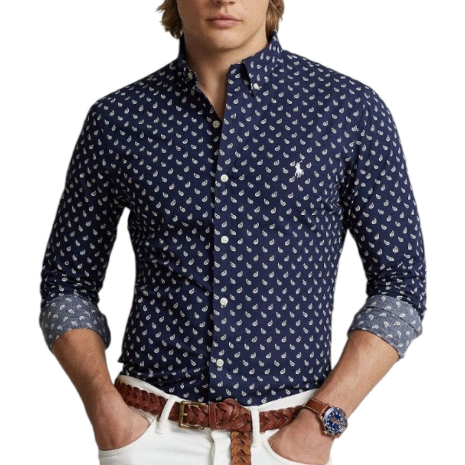 Polo Ralph Lauren Men's Big & Tall Paisley Pony Button Down Shirt 5XB 2XLT NEW