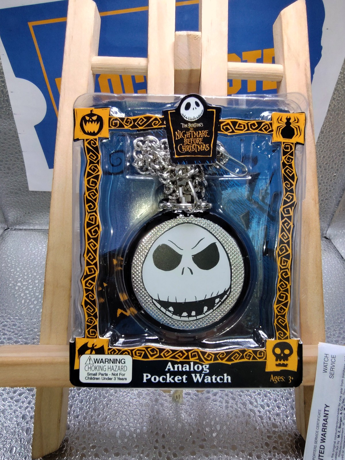 Nightmare Before Christmas Analog Pocket Watch Jack Skellington Tim Burton