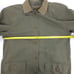 EDDIE BAUER 90s Corduroy Collar Canvas Barn Trench Coat Chore Jacket Large Olive