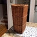 Vintage Tall Wicker Basket