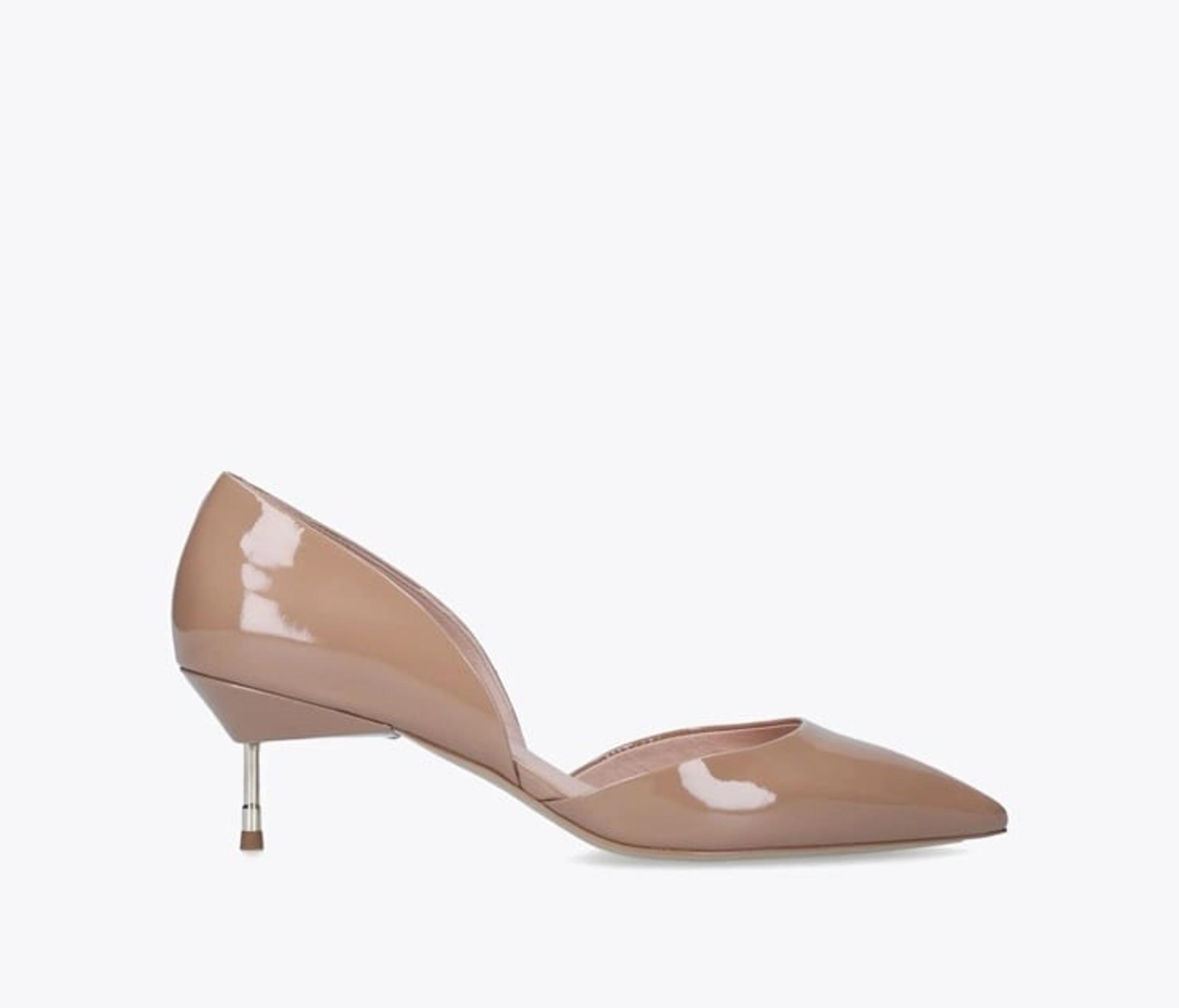 Kurt Geiger Bond Patent Leather Kitten Pumps 37