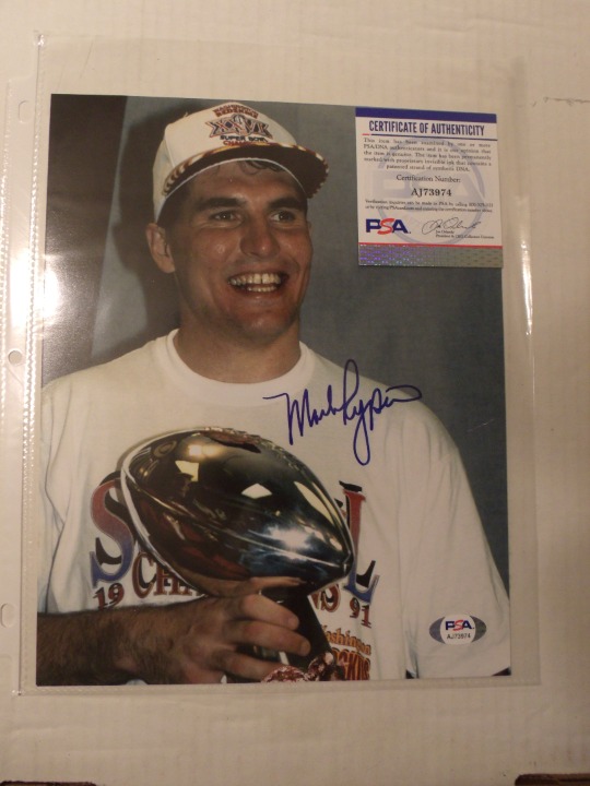 MARK RYPIEN HAND SIGNED COLOR 8 X 10 PHOTO REDSKINS SUPER BOWL PSA/DNA