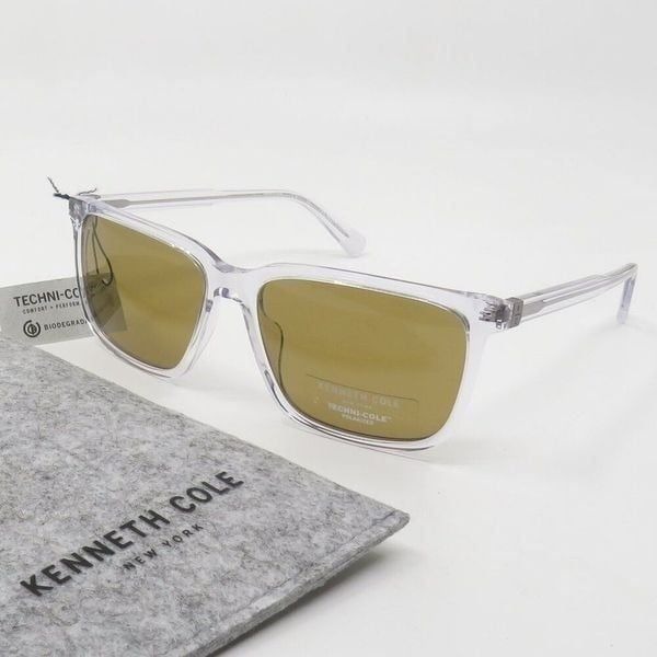 Kenneth Cole Polarized New KC7264/V 26H Crystal/Brown Sunglasses