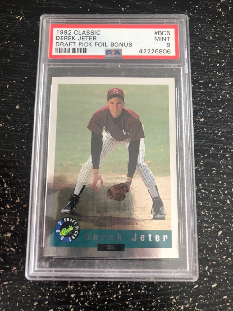 1992 Classics Derek Jeter Draft Pick Foil Bonus