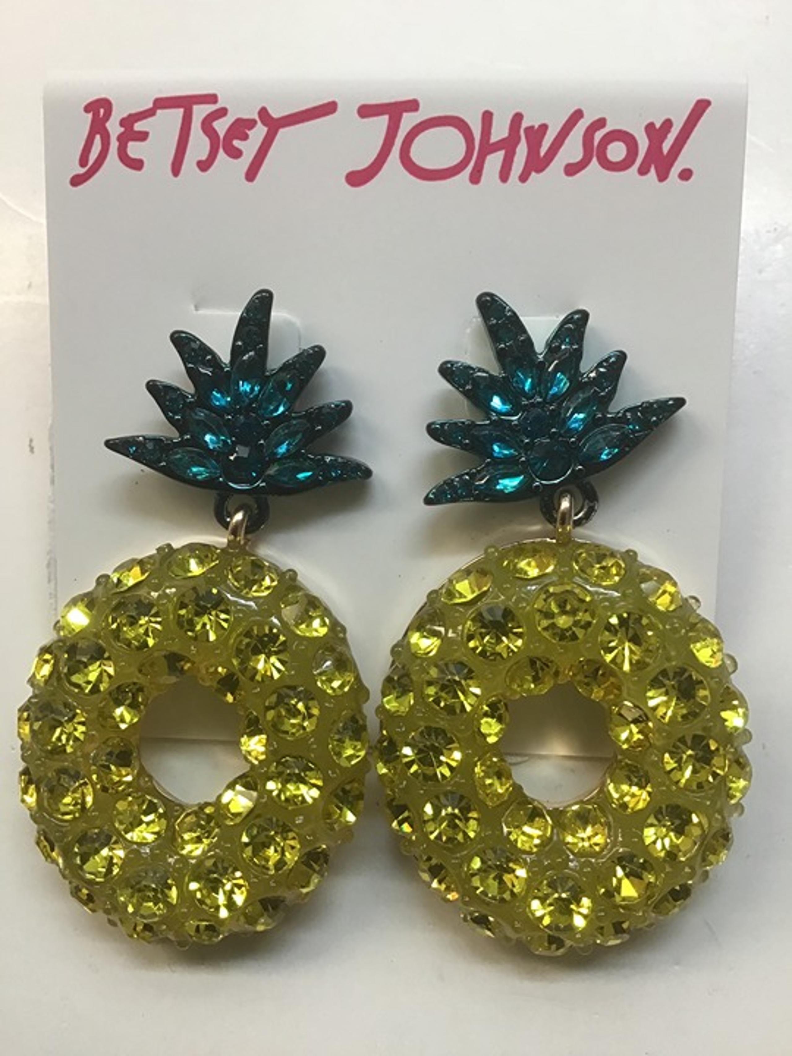 Betsey Johnson New Yellow Lemon Earrings