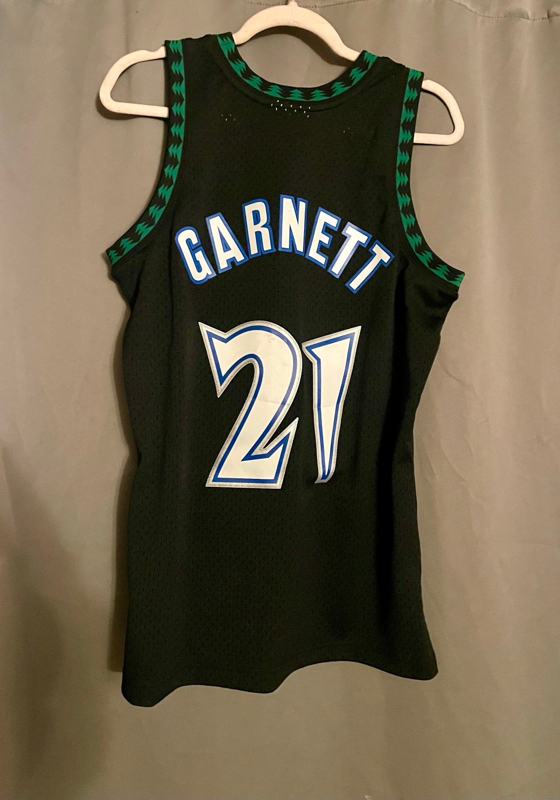 Men's Mitchell & Ness Kevin Garnett White Minnesota