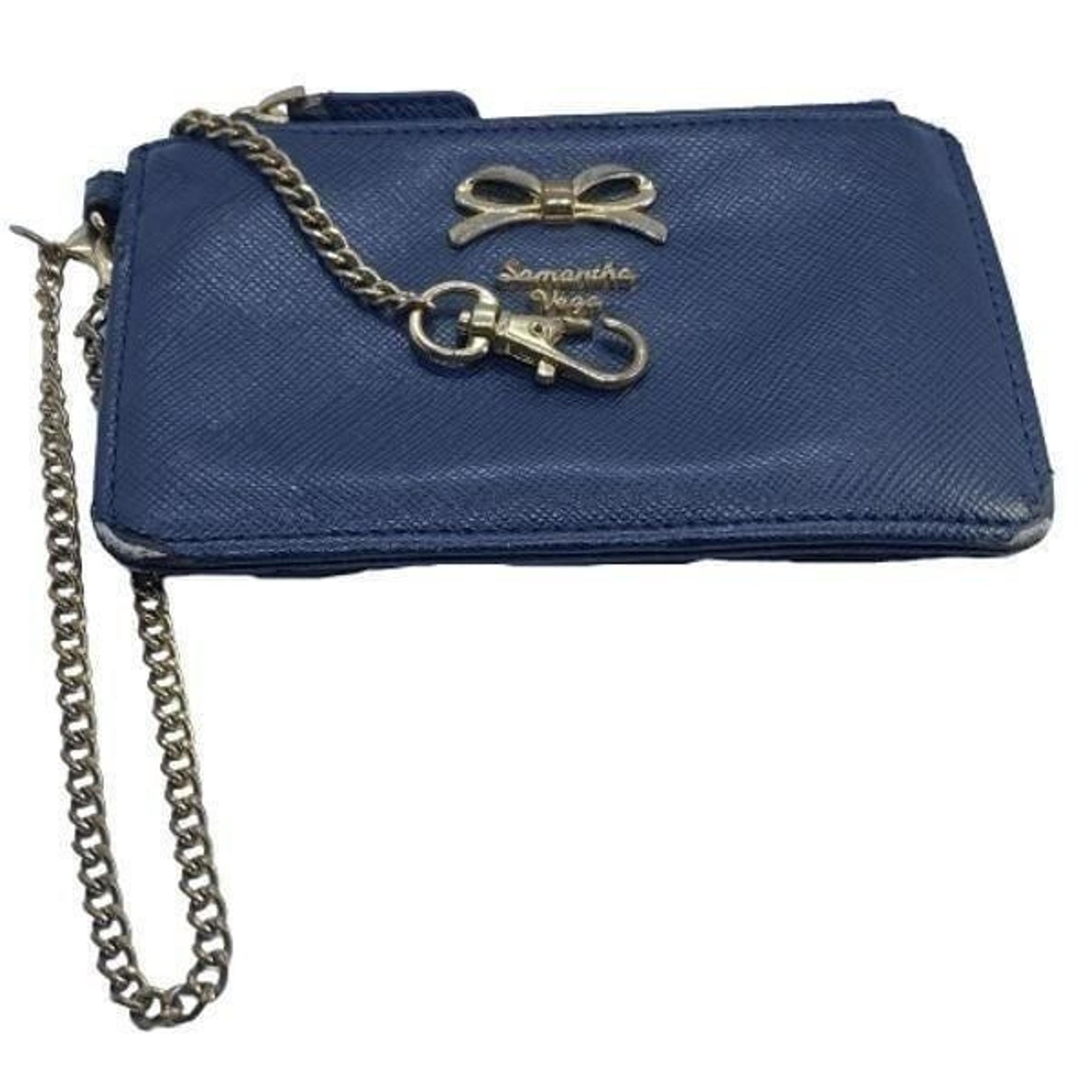 Samantha Vega Thavasa Navy Blue Small Clip On Coin & Card Case / Pouch