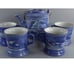 Currier and Ives The Homestead in Winter Coffee Pot and 4 Mugs