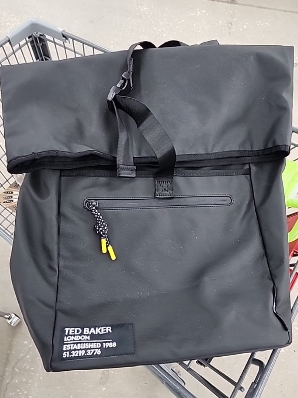 Ted Baker London Clime Rubberized Rolltop Backpack