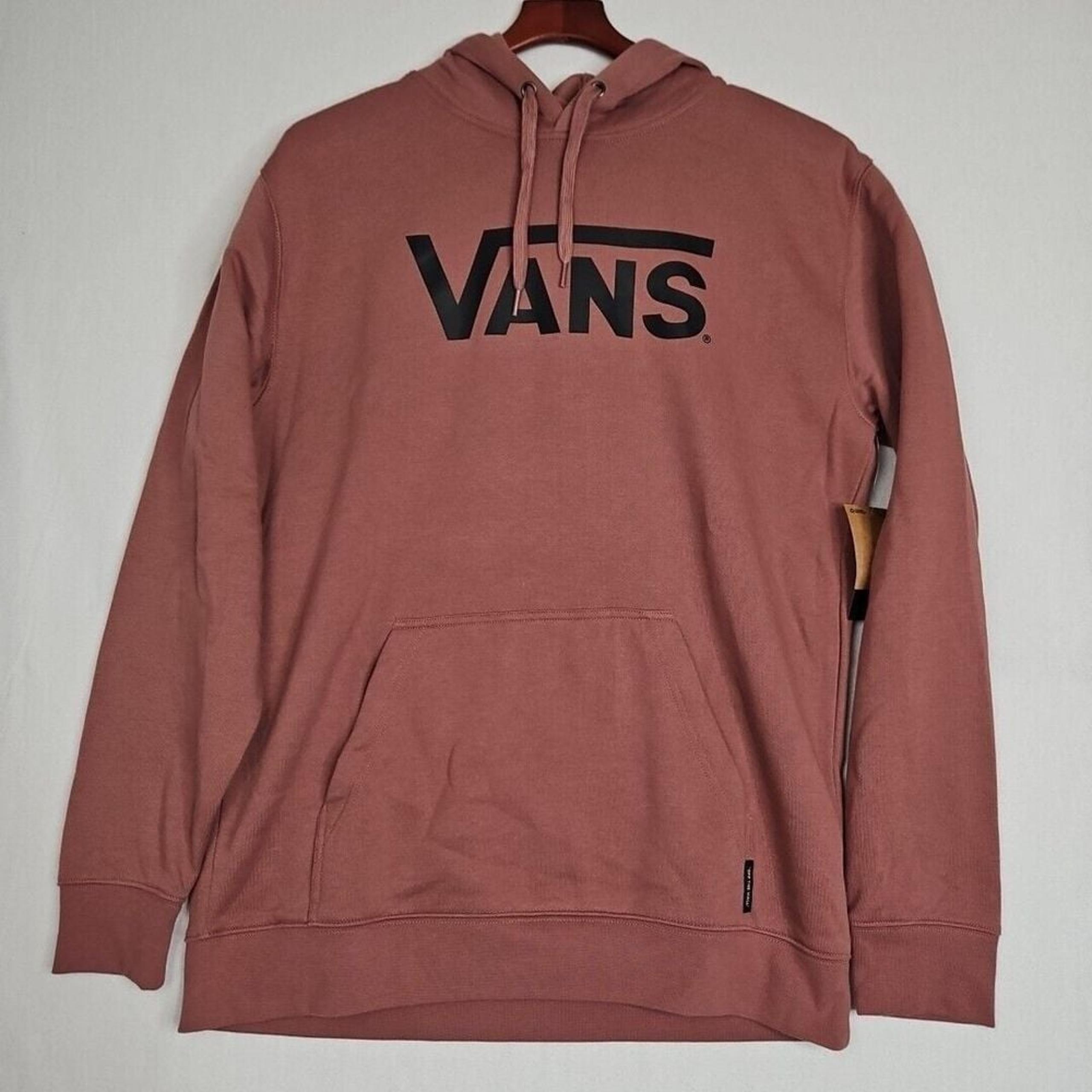 Vans Classic Pullover Hoodie Men's Size Med Hooded Fleece Sweatshirt Sleepy Rose
