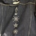 NWOT H&M /Nyden x Dr. Woo Embroidered Denim Jacket with Brown Leather Trim in M