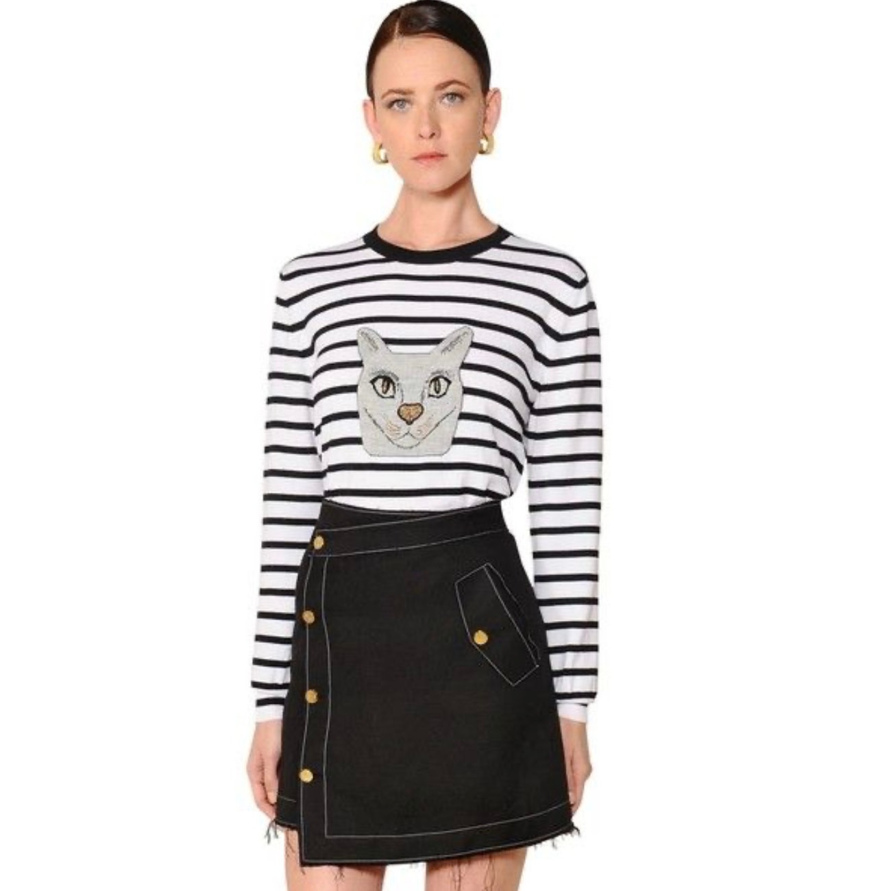 LOEWE Stripped Cat Sweater (RARE! Designer Find!)