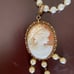Vintage Mallorca 18K Pearls Large Cameo Necklace (2)