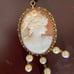 Vintage Mallorca 18K Pearls Large Cameo Necklace (2)