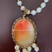 Vintage Mallorca 18K Pearls Large Cameo Necklace (2)