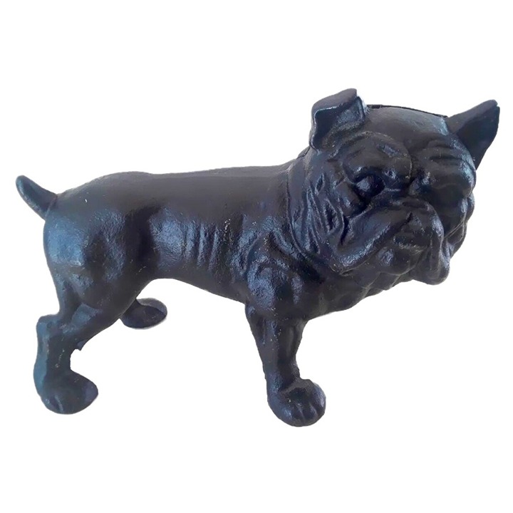 Vintage Cast Iron Bulldog Bank/ Coin Bank