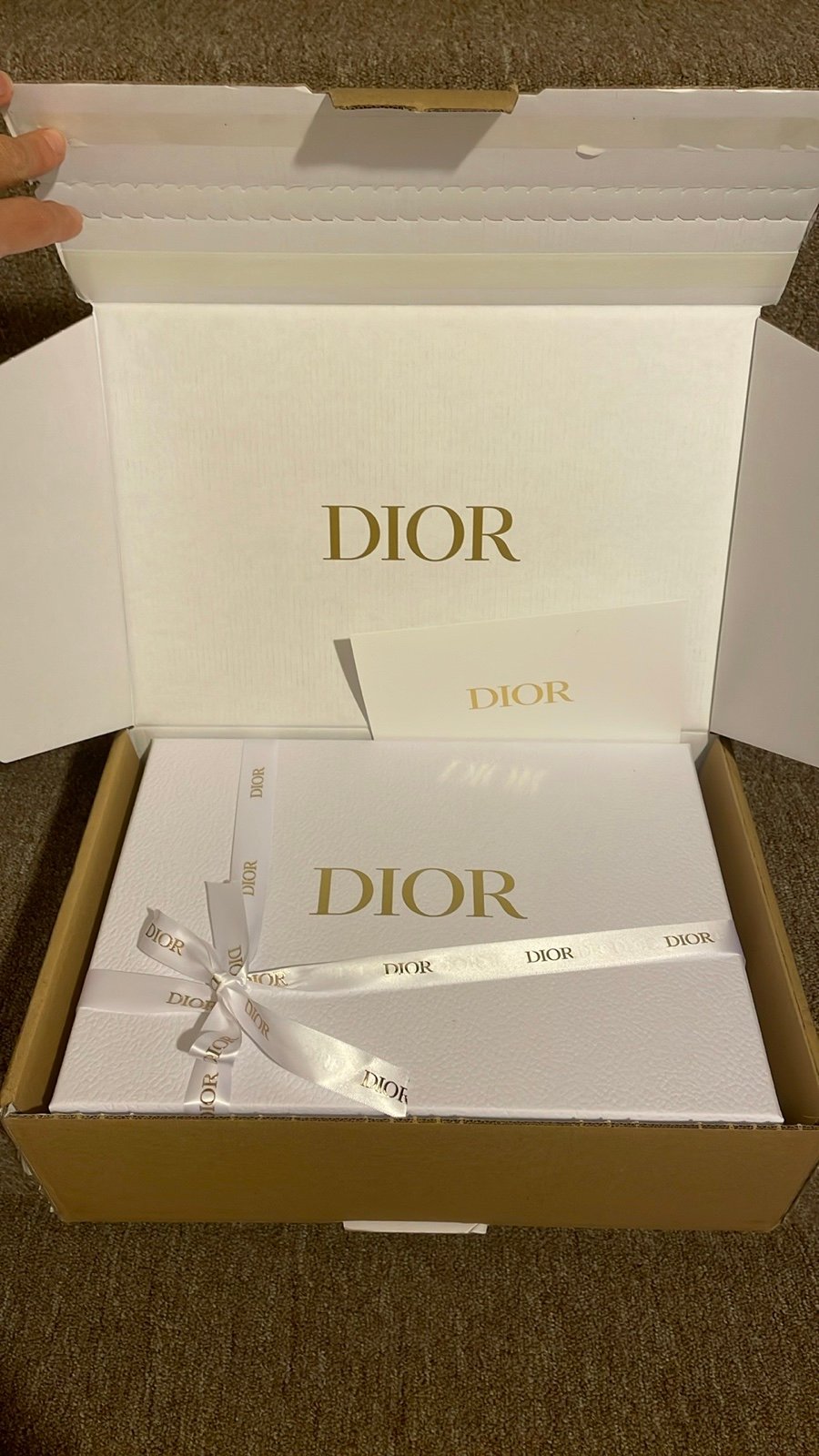 Dior empty boxes