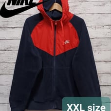 NIKE Men's Fleece Jacket Outerwear Warm Oversized