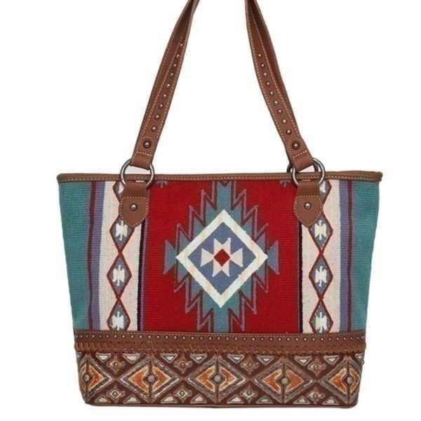 Montana West Aztec Tapestry Concealed Carry Tote