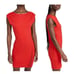 Victor Glemaud Cap Sleeve Bodycon Mini Dress, Red, Size XL, New with tag