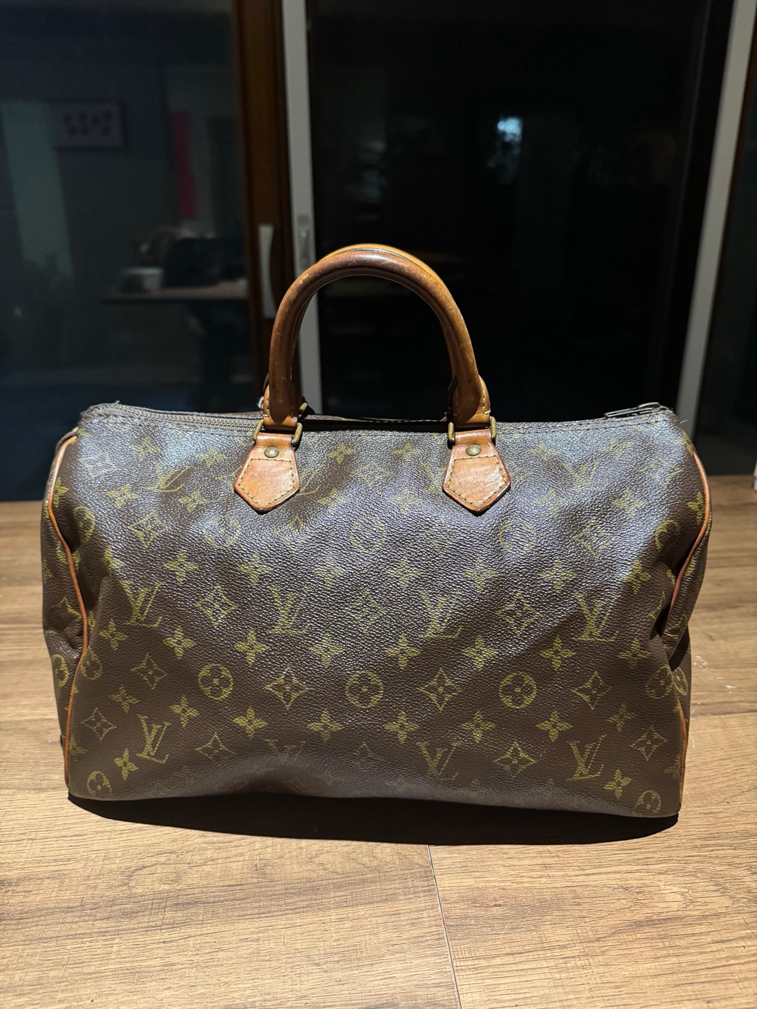 Authentic Louis Vuitton Vintage Speedy Duffle 35 Brown Canvas Monogram
