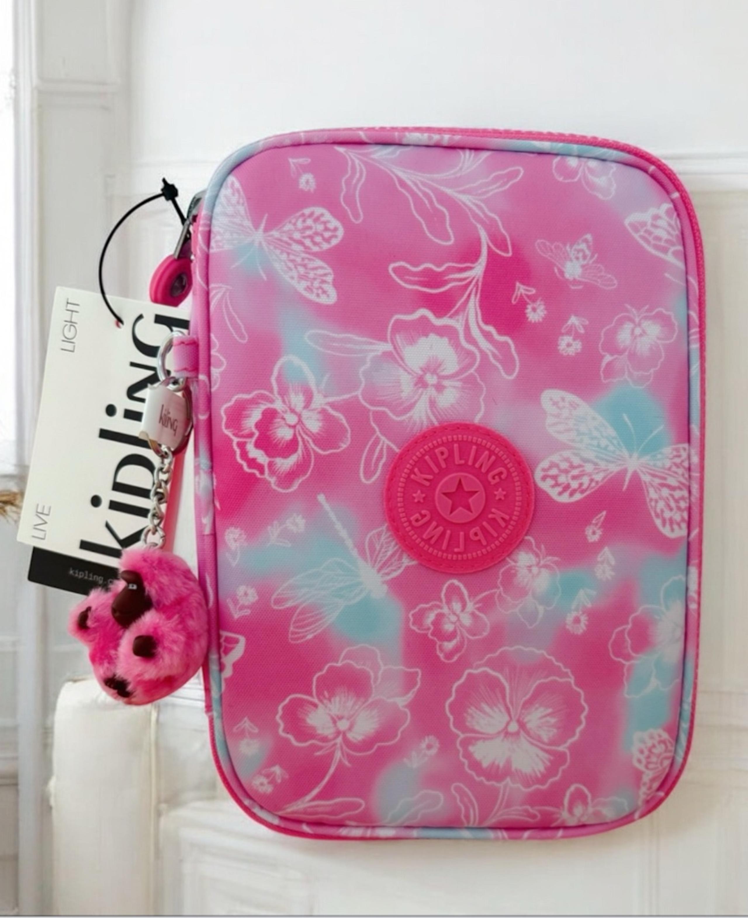 Kipling 100 Pens Case Accessories Butterflies Pink
Exterior: Nylon / Interior: R