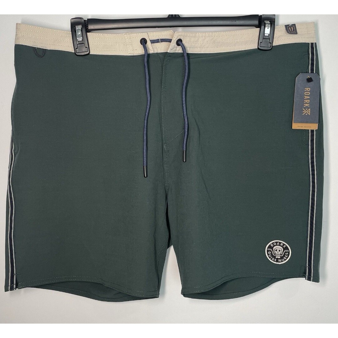 Roark Chiller 17” Mixtape Boardshorts Men’s 38 RB423 Spruce Green