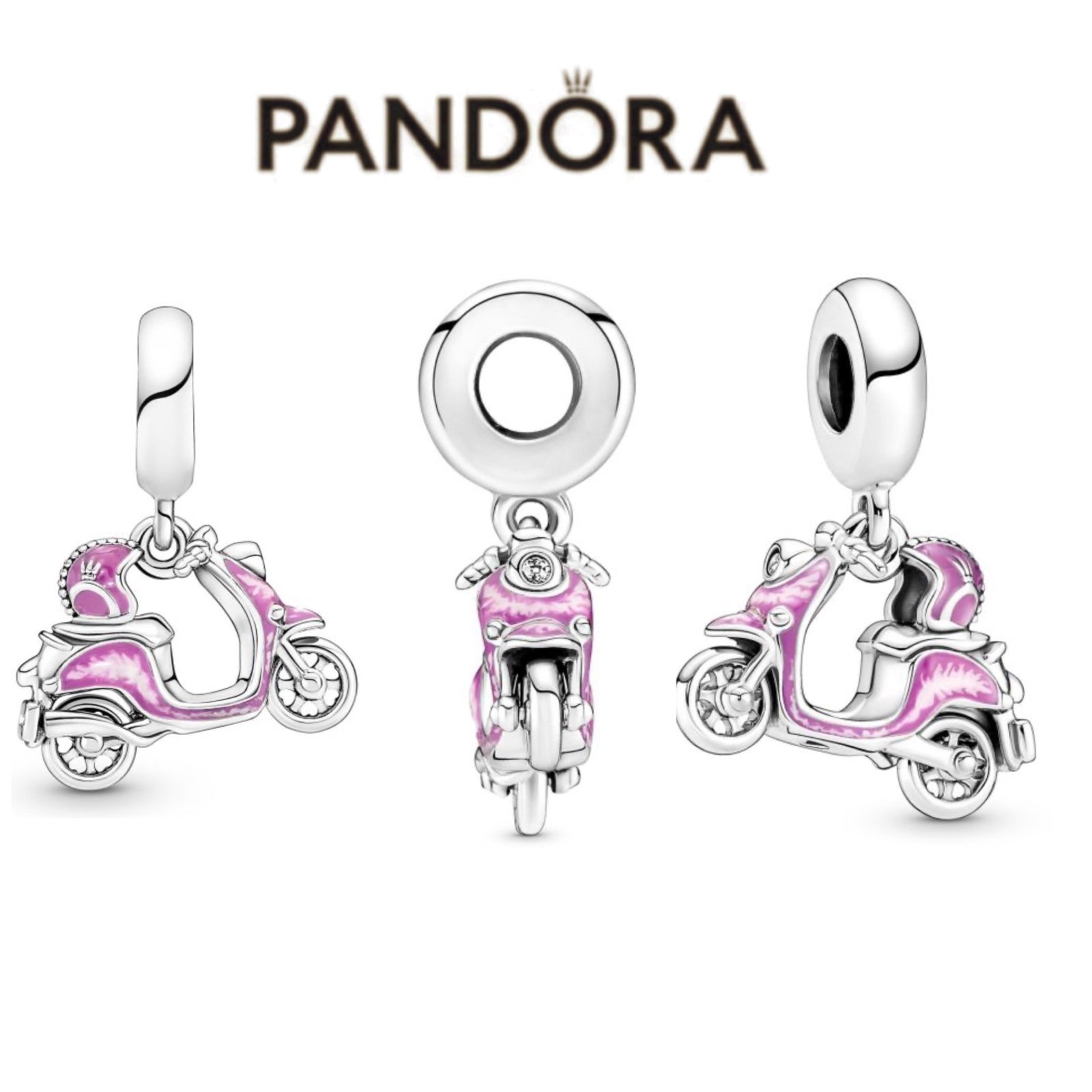 PANDORA Pink Scooter Dangle Charm (LifeStyle) w/box