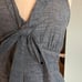 FEI Anthropologie Gray Denim Halter Top Large
