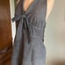 FEI Anthropologie Gray Denim Halter Top Large