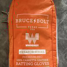 Whataburger Bruce Bolt LIMITED EDITION SHORT CUFF YOUTH SMALL IN HAND