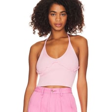 Majorelle Knitted Halter Top