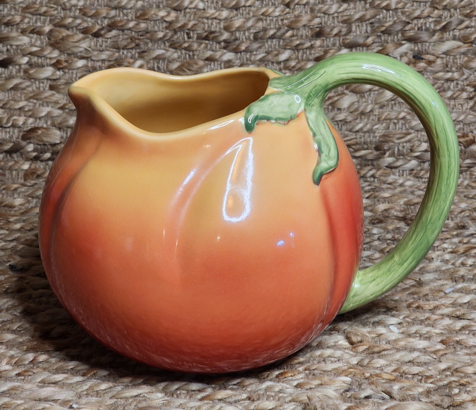 TOMATO Pitcher 84 Ounces Ceramic The General Store Target Red Orange Green