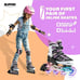 Purple adjustable inline skates