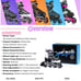 Purple adjustable inline skates