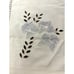 Vintage Large Table Linen Cream with Embroidery/Cutwork Floral Cala Lilly Design