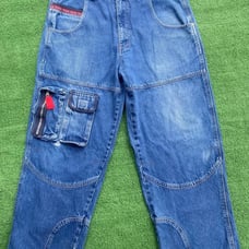 Rare Vintage 90’s Paco Baggy Jeans Men’s Size 36x28 Full Of Great Details