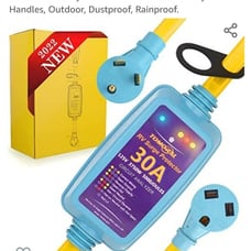 TOMORAL RV Surge Protector 30 Amps 5000 Joules and Circuit Analyzer with Wall Mo
