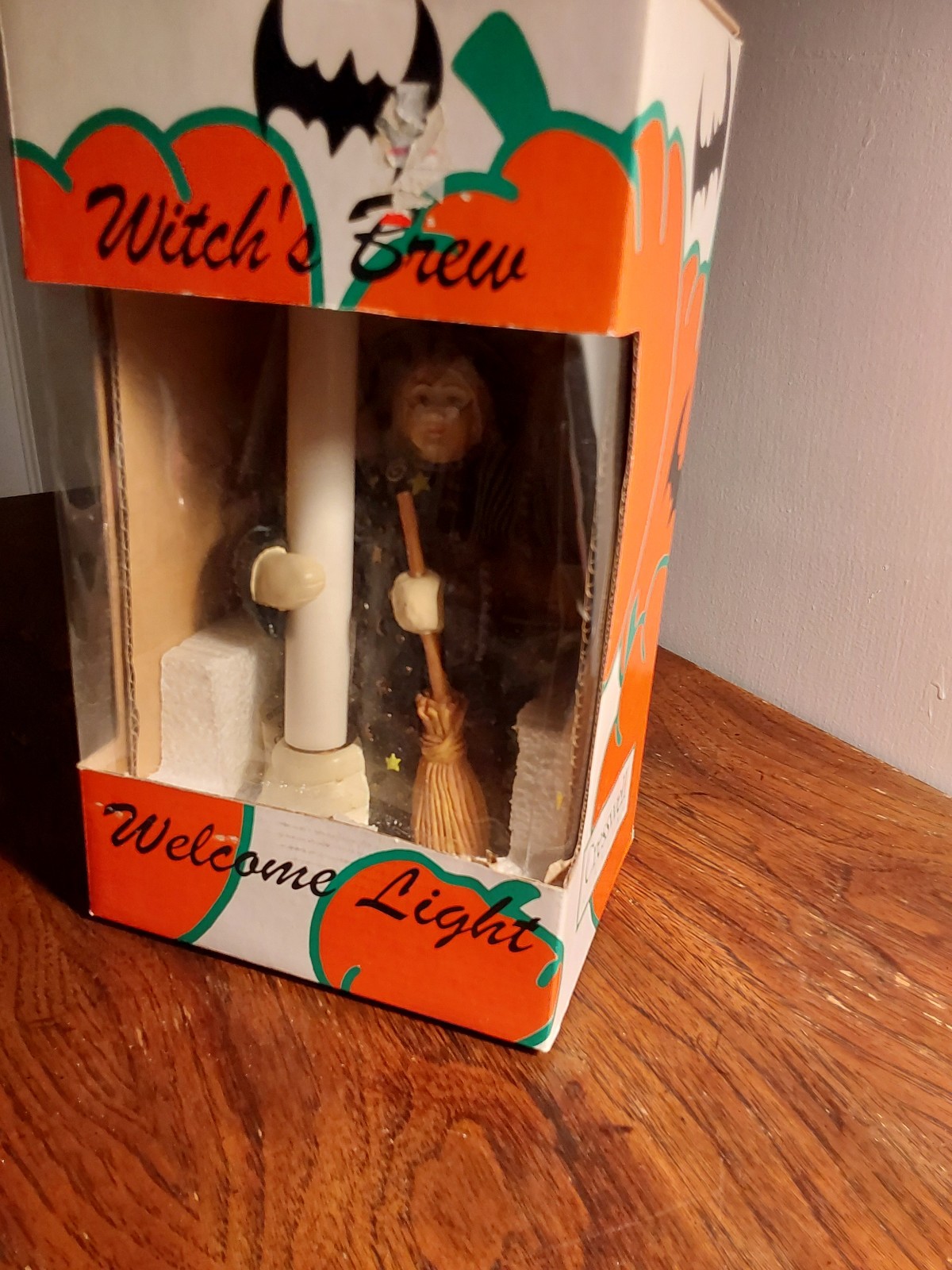 VTG Cresswell Collectibles Witch's Brew Welcome Lamp With Original Box/Bulb