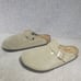 Birkenstock Boston Men's Size EU 44 US 11 Soft Footbed Taupe Suede Leather Mule
