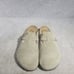 Birkenstock Boston Men's Size EU 44 US 11 Soft Footbed Taupe Suede Leather Mule