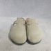 Birkenstock Boston Men's Size EU 44 US 11 Soft Footbed Taupe Suede Leather Mule