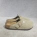 Birkenstock Boston Men's Size EU 44 US 11 Soft Footbed Taupe Suede Leather Mule